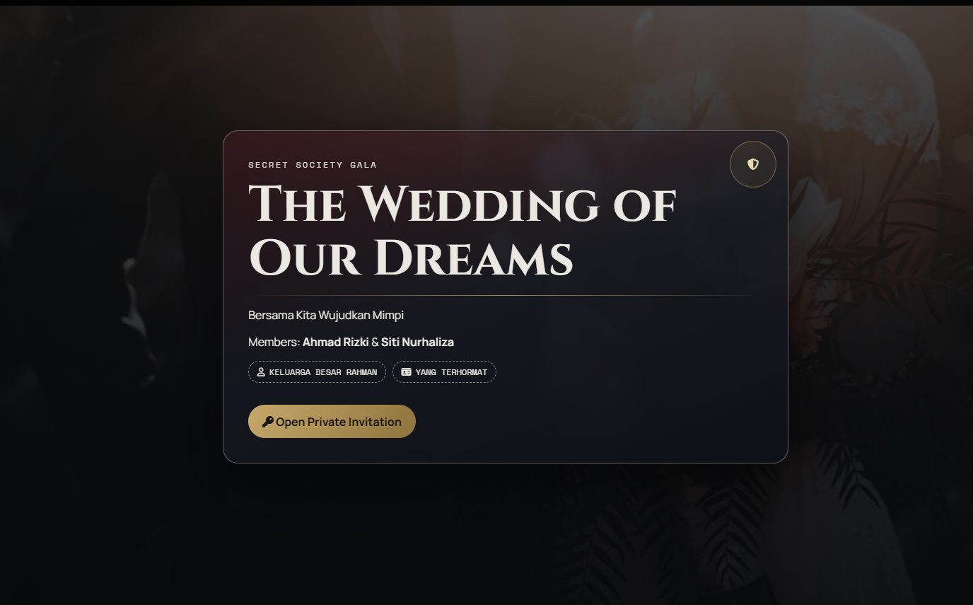 Template Secret Society Gala