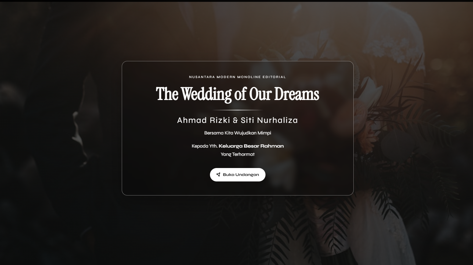 Template Nusantara Modern Monoline Editorial