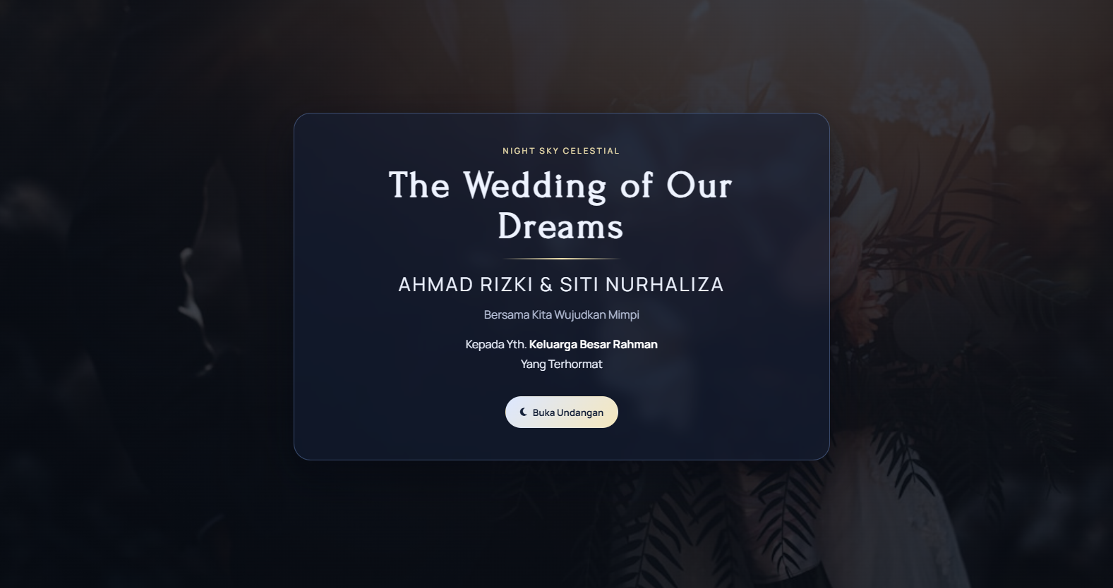 Template Night Sky Celestial