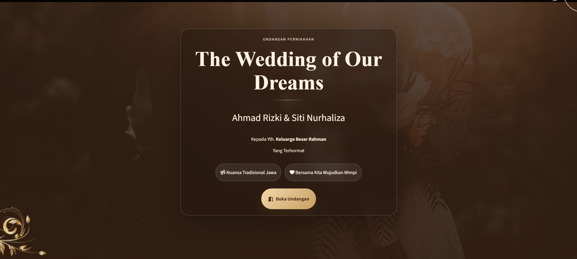 Template Tradisional Jawa