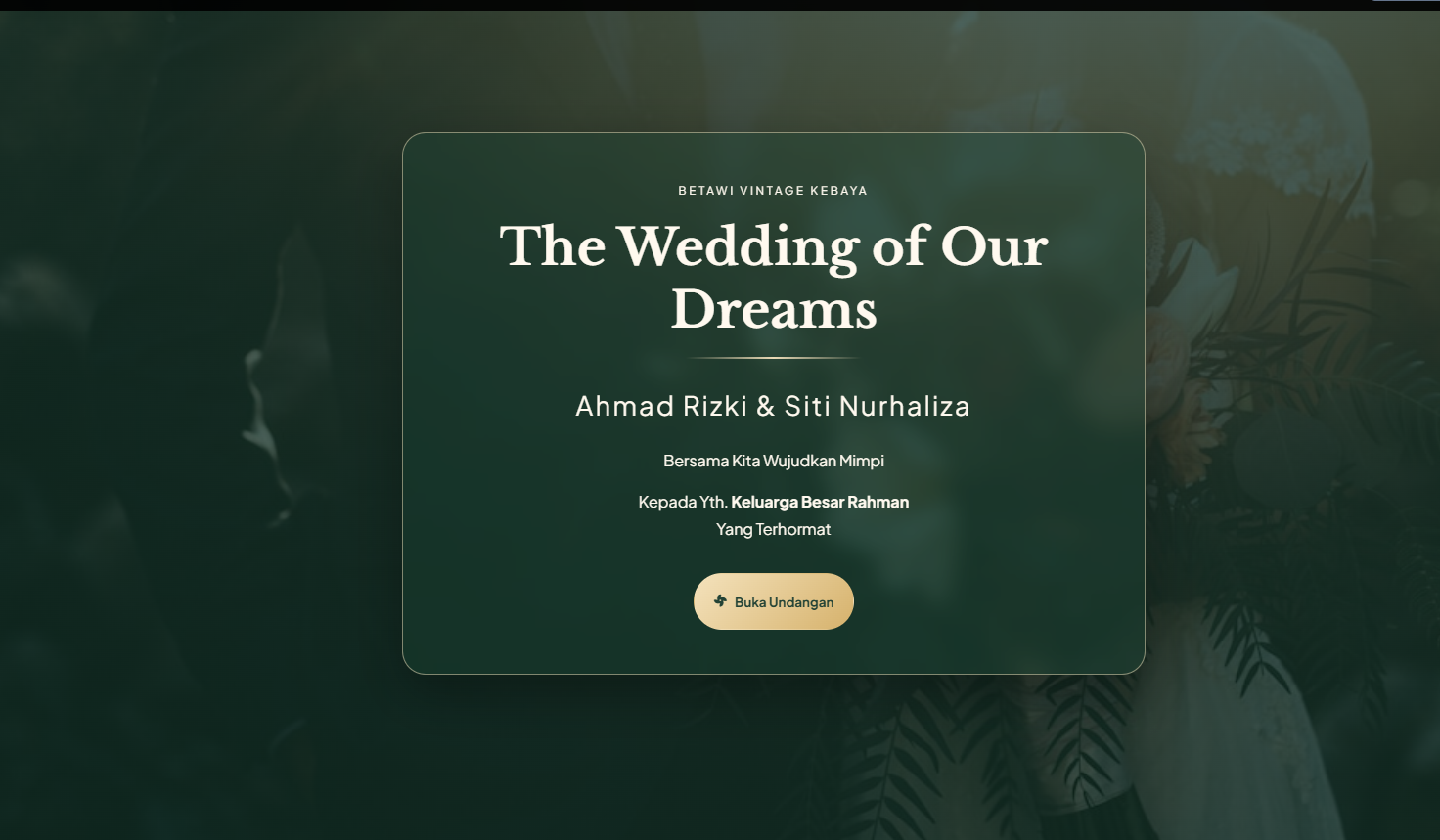 Template Betawi Vintage Kebaya